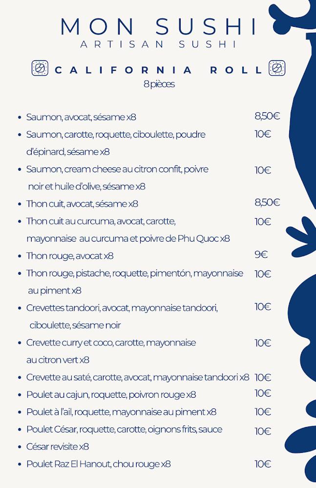 Mon Sushi Coustellet - Menu Image 1